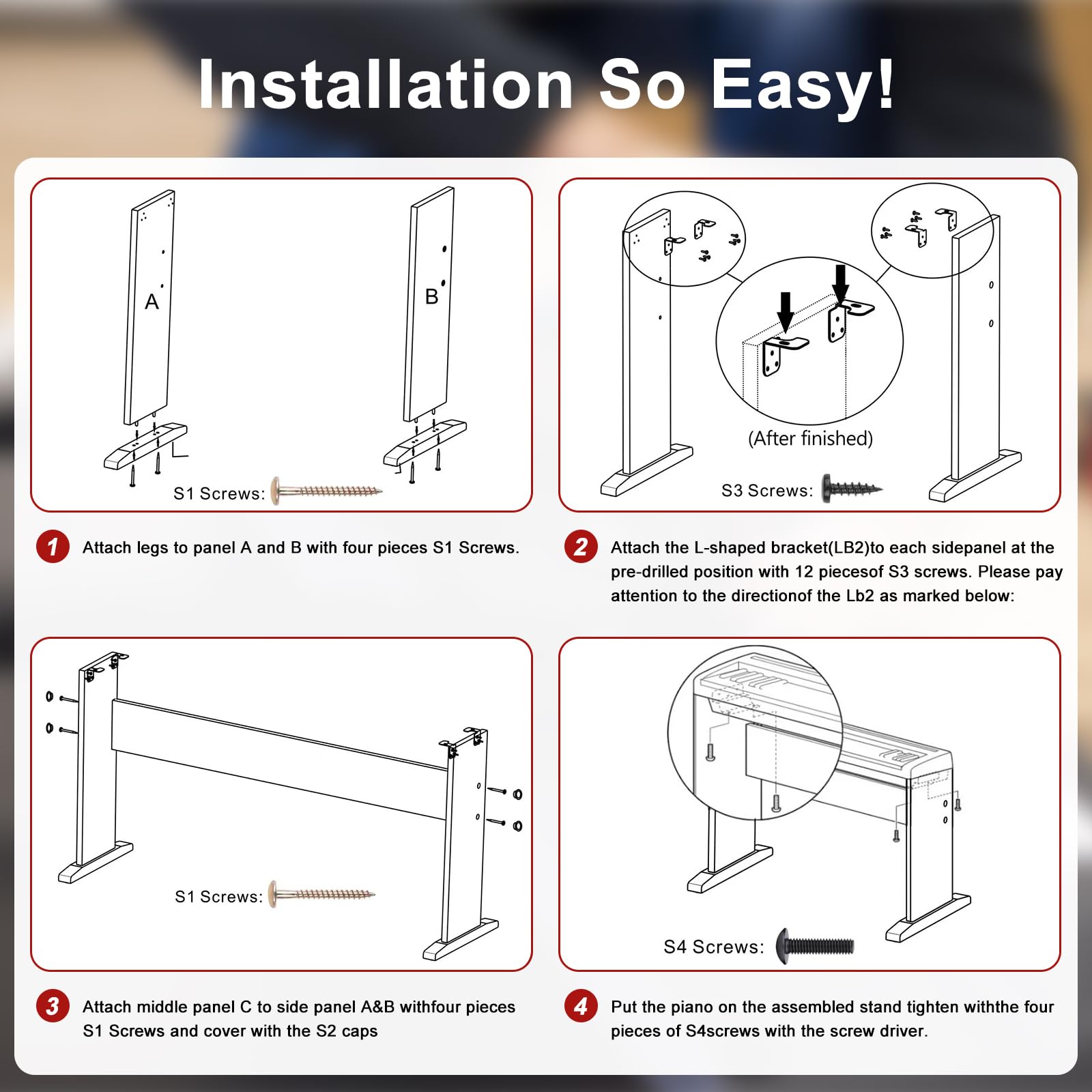 Soporte de teclado PenyPeal CS-46 compatible con piano - Imagen 8
