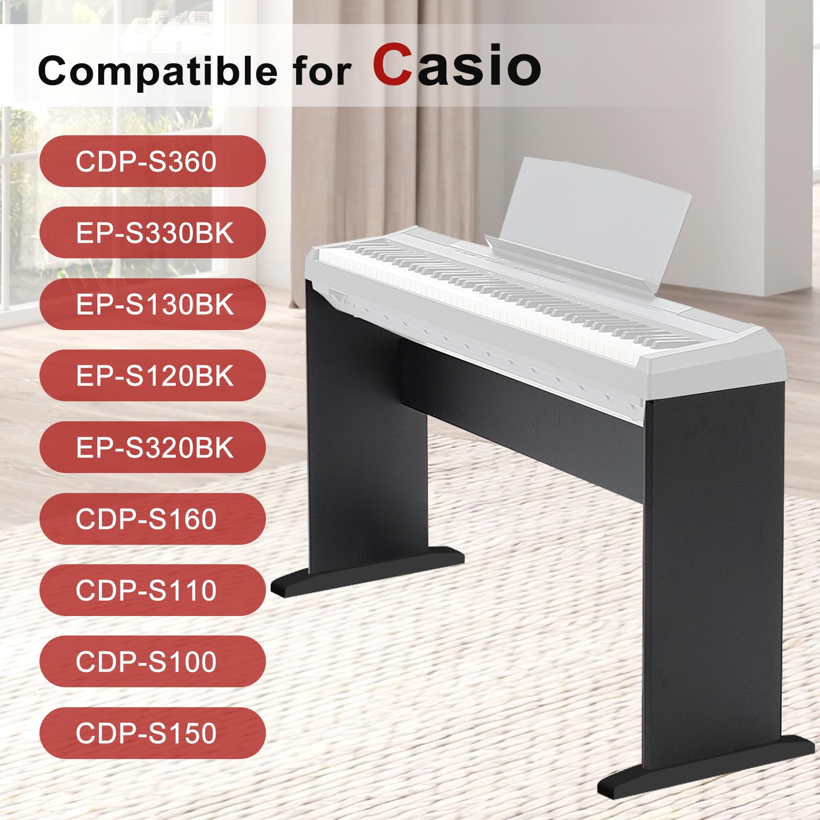 Soporte de teclado PenyPeal CS-46 compatible con piano - Imagen 4