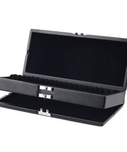 Estuche para cañas de oboe en cuero genuino negro de 2