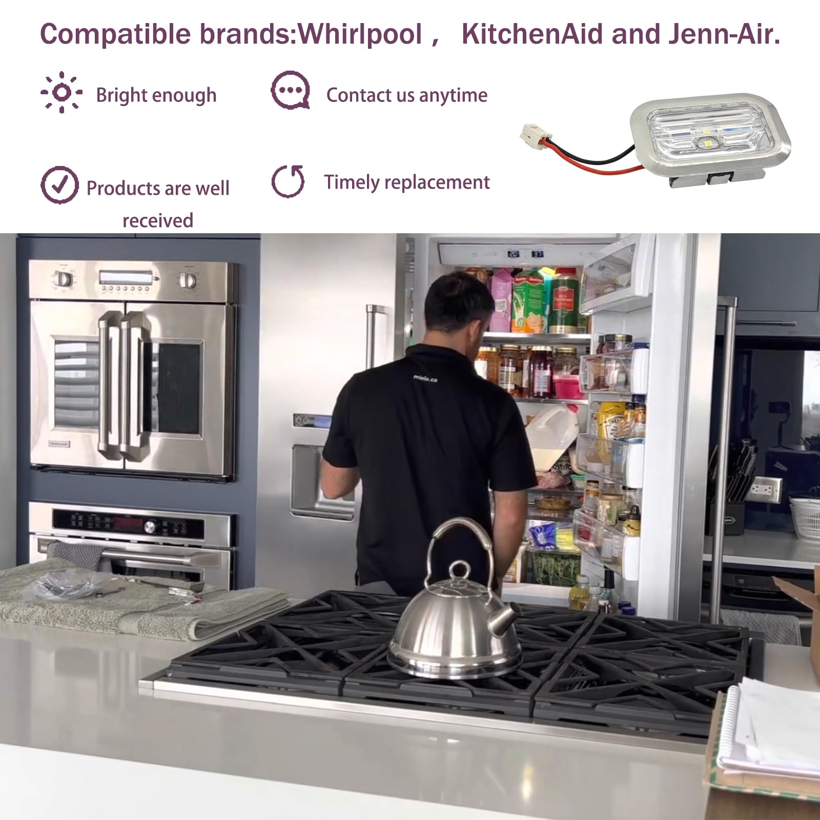 Módulo de LED de repuesto W11462342 para Refrigerador - Imagen 3