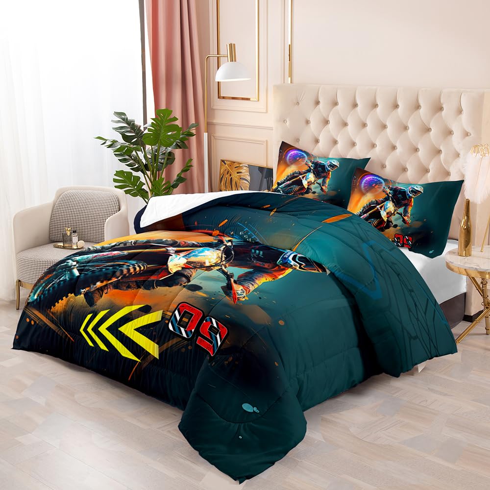 Juego de Funda nórdica Suncloris Green Camo Racing - Imagen 3