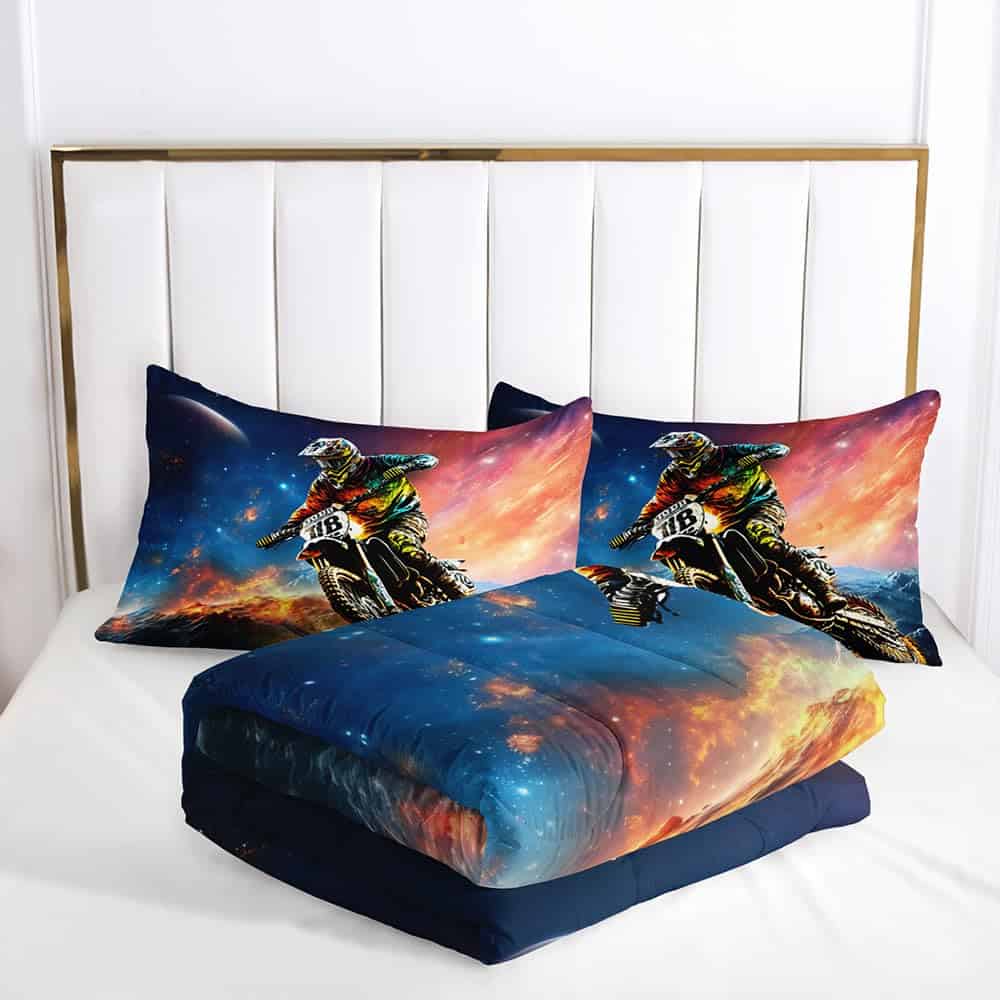 Juego de Colcha Suncloris Colorida para Motocicleta, Niños - Imagen 5