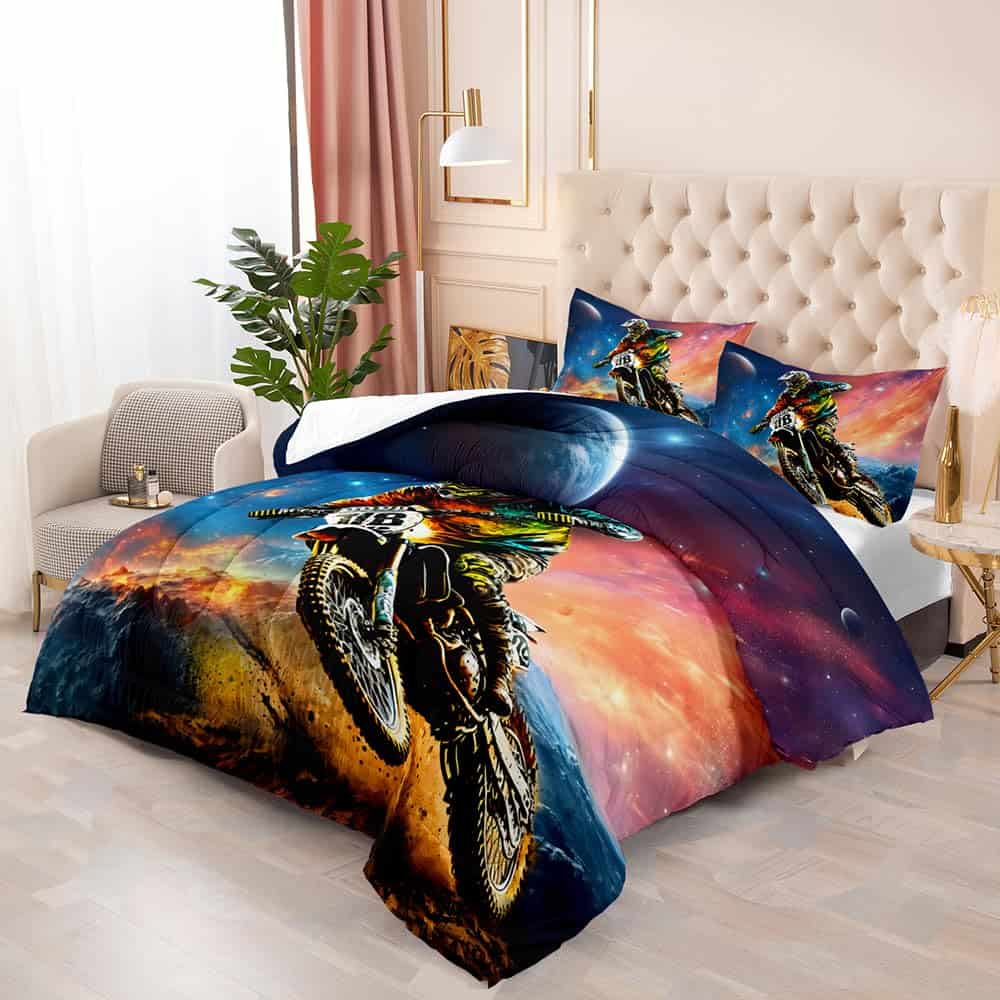 Juego de Colcha Suncloris Colorida para Motocicleta, Niños - Imagen 3