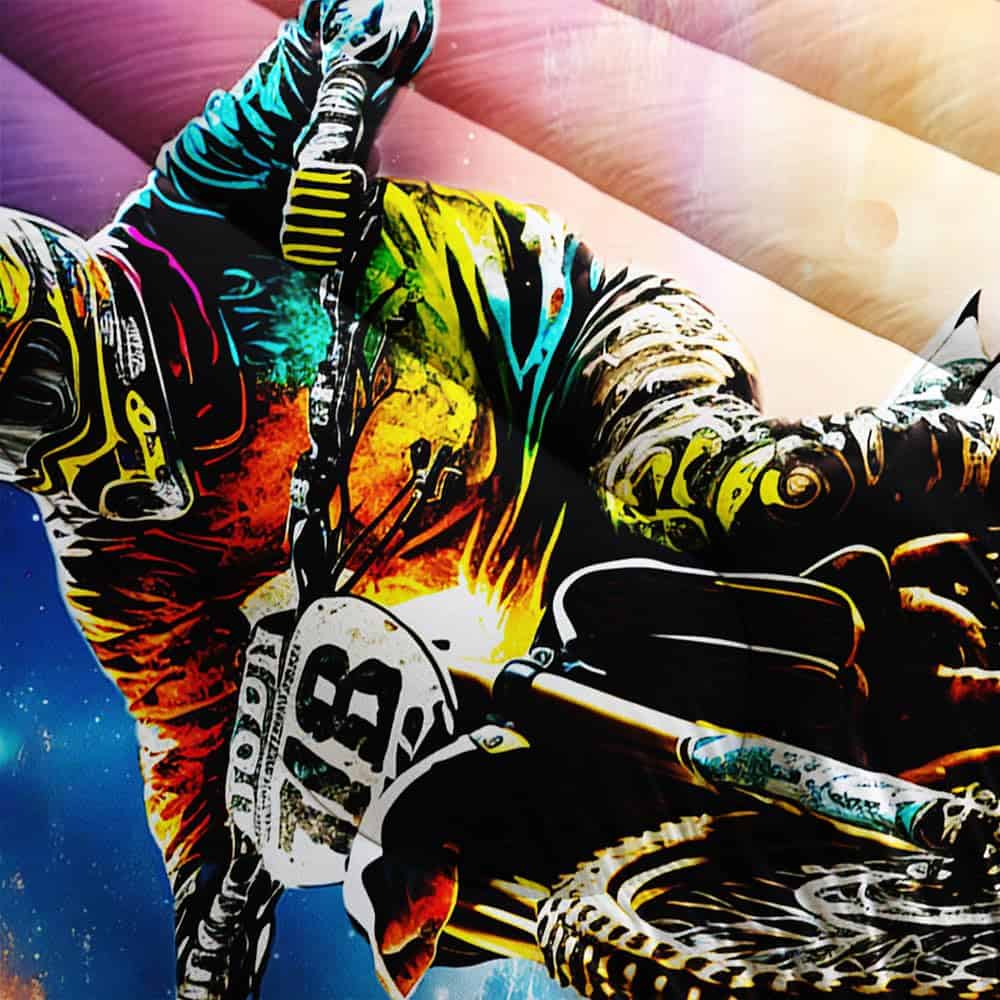 Juego de Colcha Suncloris Colorida para Motocicleta, Niños - Imagen 4