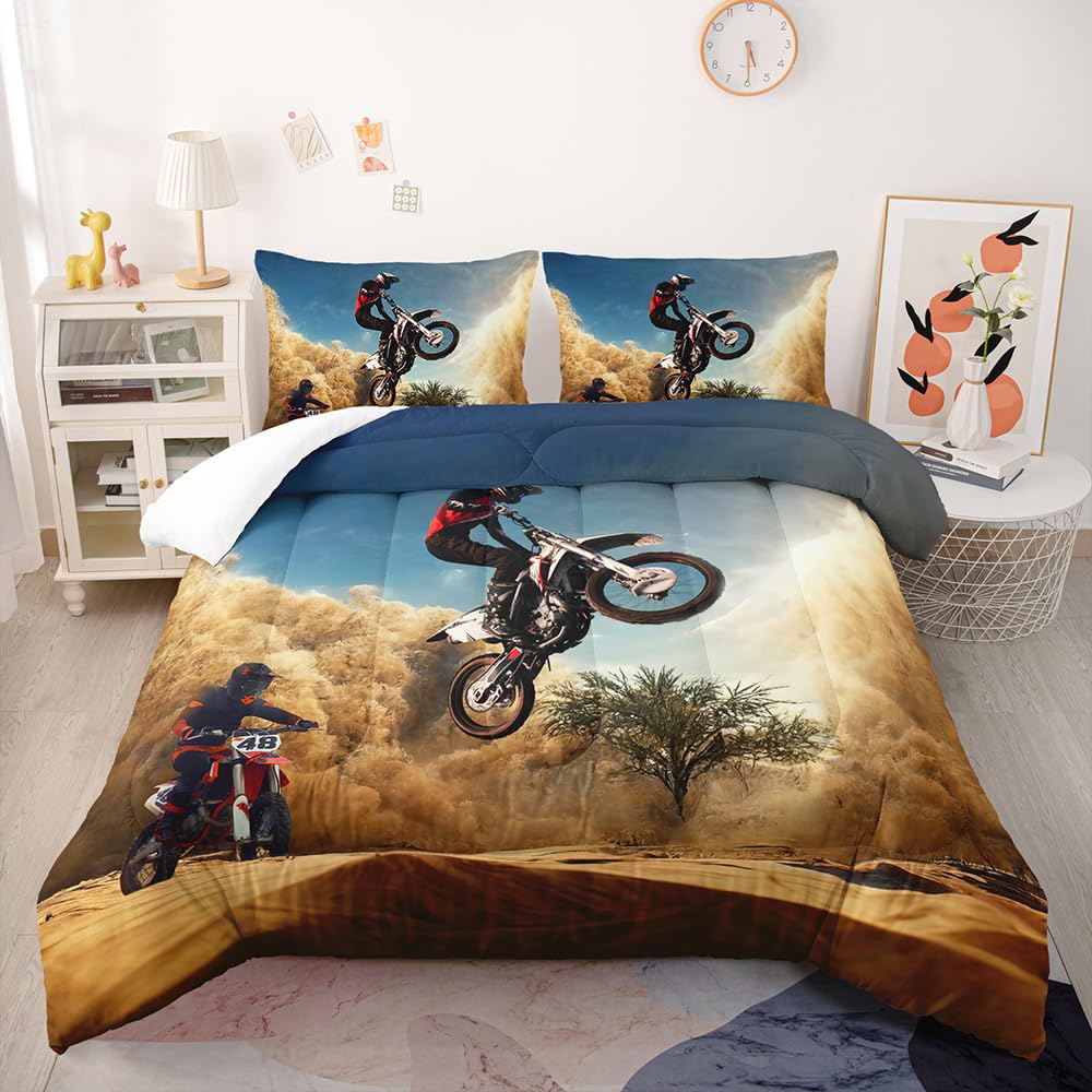 Juego de Edredón Suncloris Racing Motorbike, Moderno para