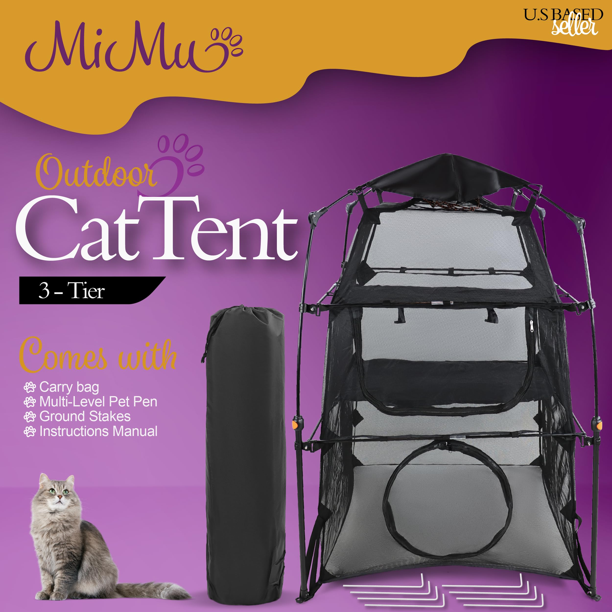 Tienda para Gatos al Aire Libre MiMu - Parque de Juegos - Imagen 6