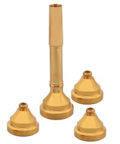 Boquilla de trompeta dorada 4 copas doradas para boquillas