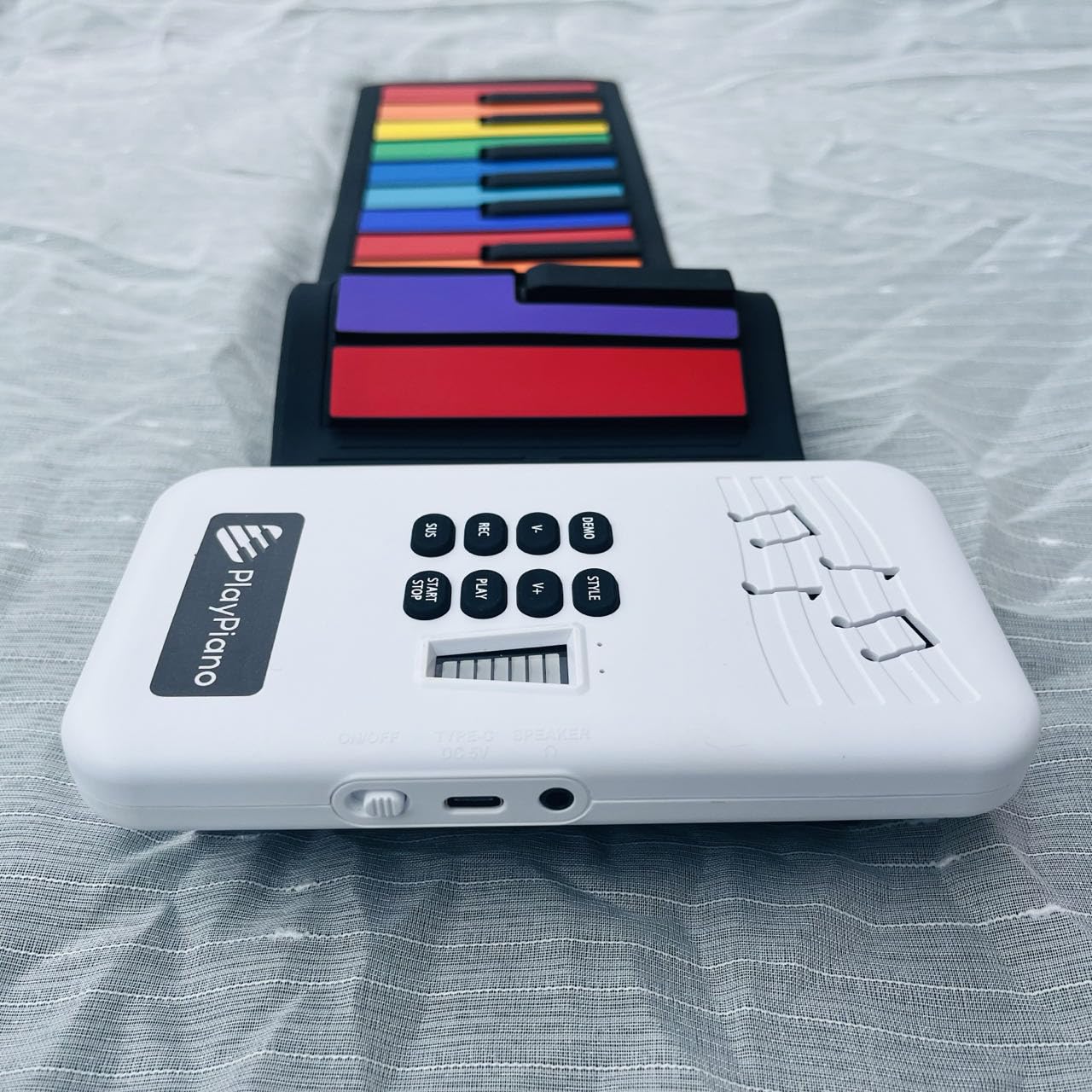 Piano de Teclado de 49 Teclas YUEQIN Recargable, Función de - Imagen 7