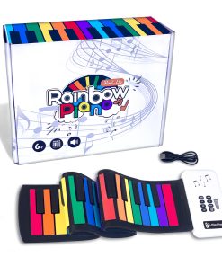 Piano de Teclado de 49 Teclas YUEQIN Recargable, Función de