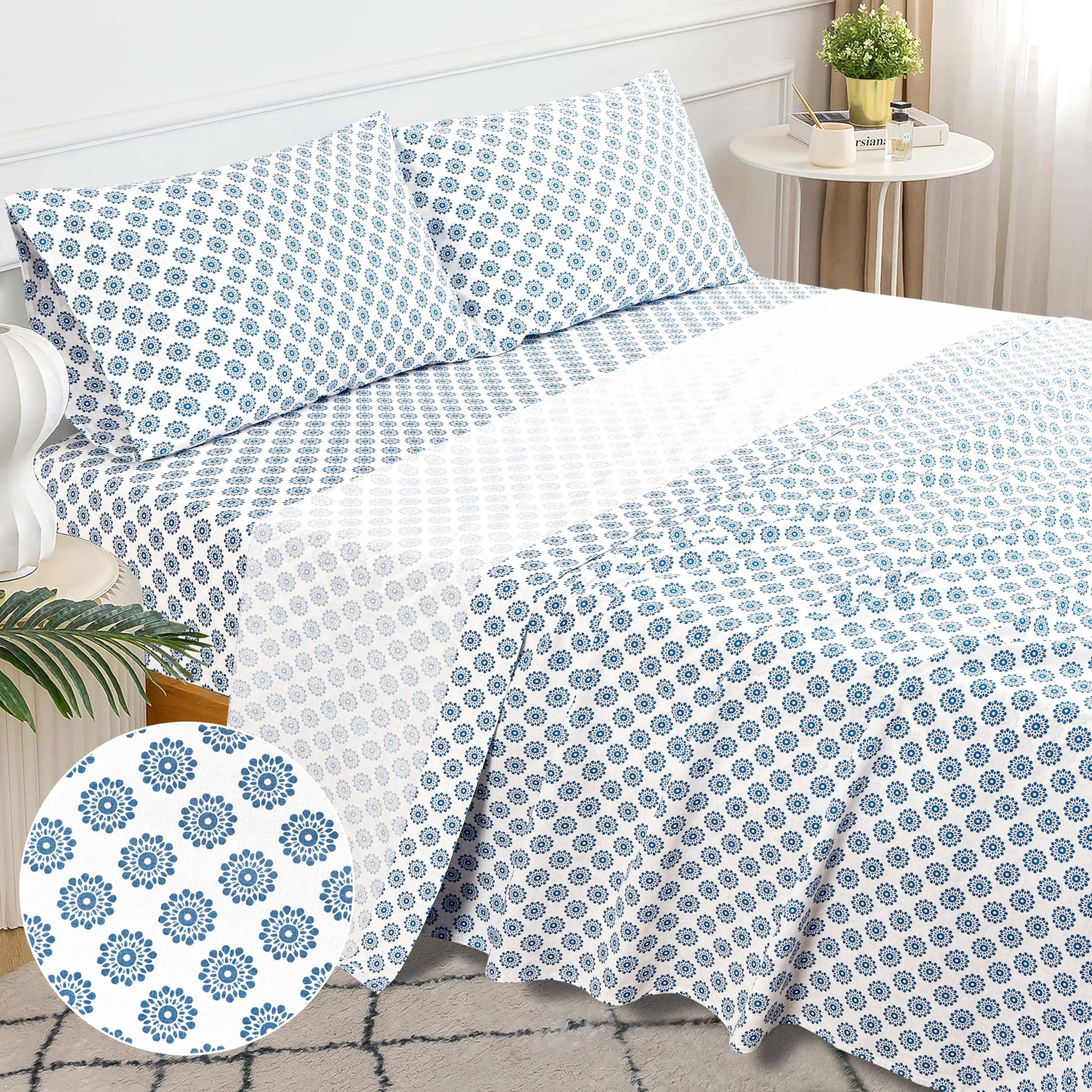 Juego de sábanas 100% algodón Sleepdown para cama