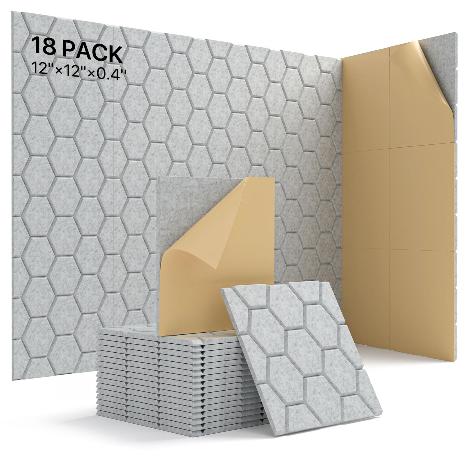 Paneles de Espuma Insonorizante para Paredes, Kuchoow