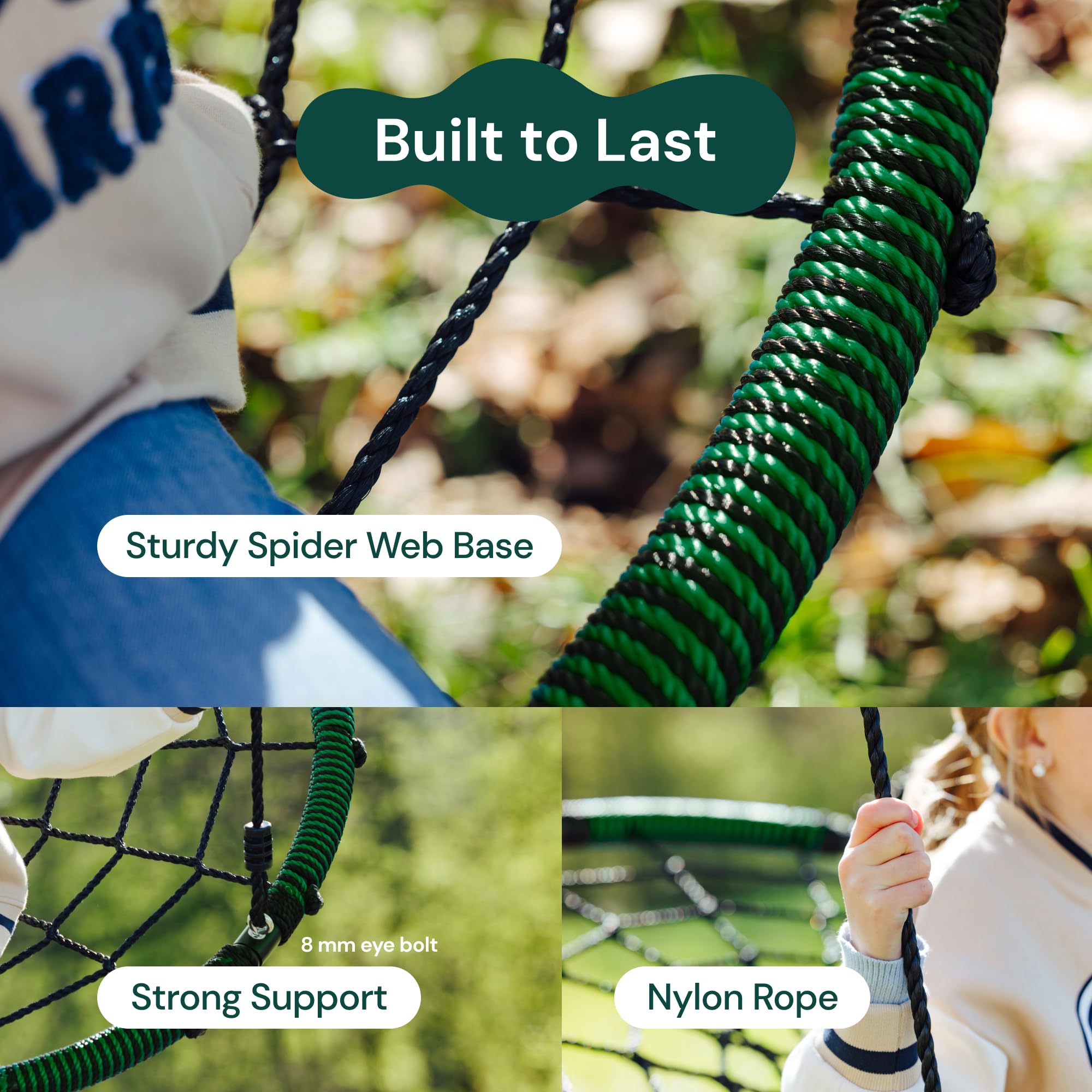 Columpio de árbol en forma de telaraña PlayVibe - Columpio - Imagen 4