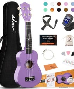 ADM Ukulele para Principiantes Kit de Ukelele de Madera