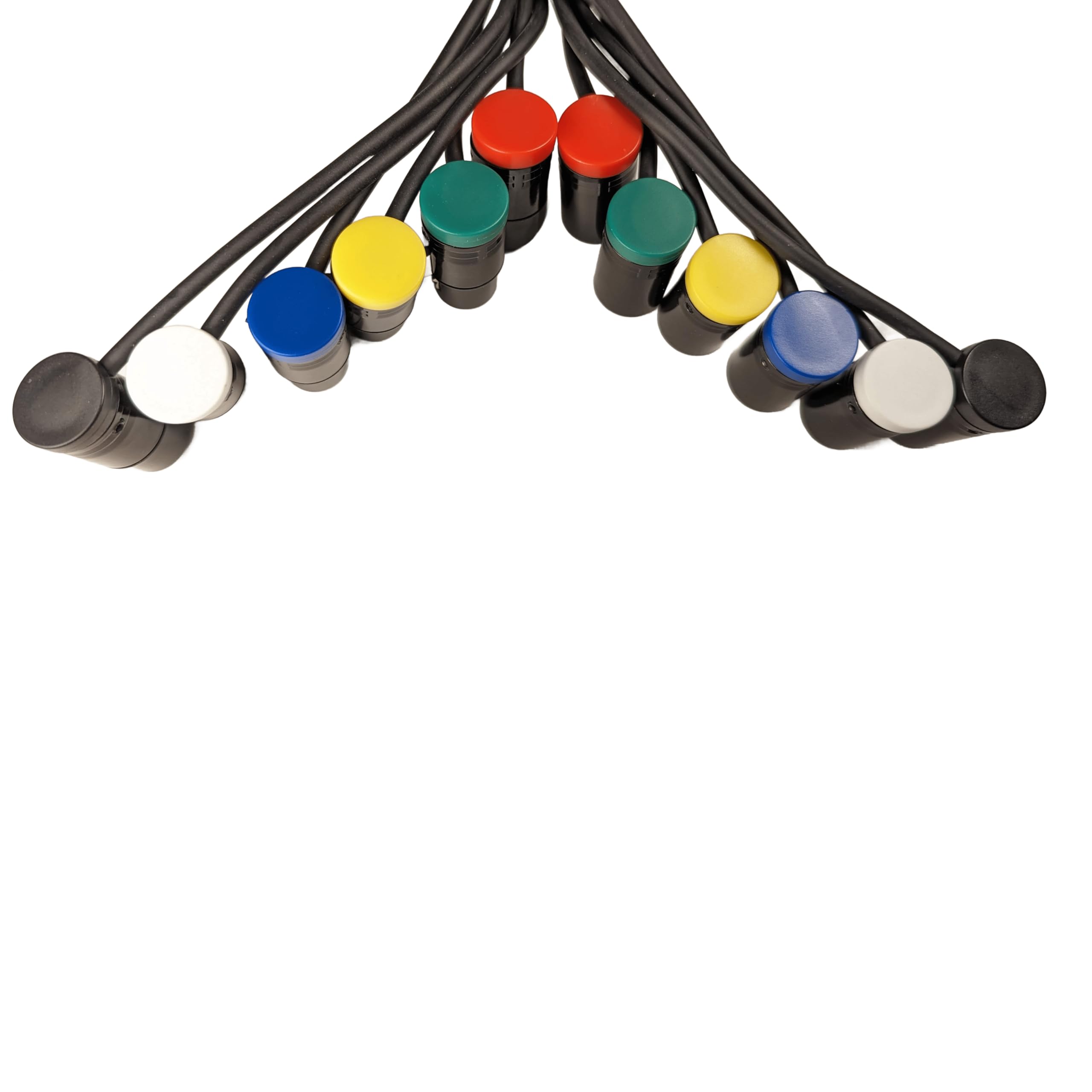 Conjunto de 6 cables XLR hembra de perfil bajo de 3 pines a - Imagen 4