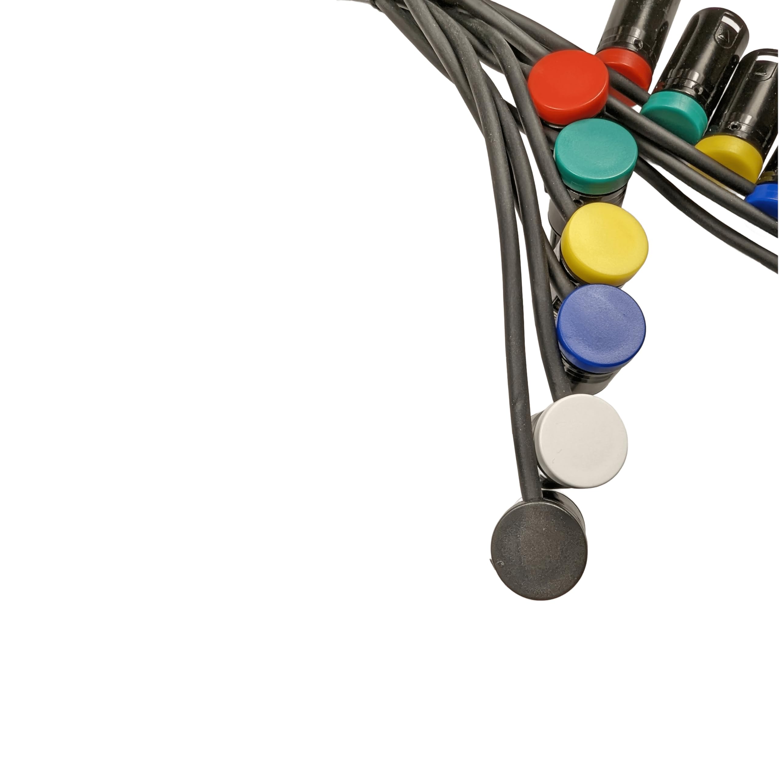 Conjunto de 6 cables XLR hembra de perfil bajo de 3 pines a - Imagen 5