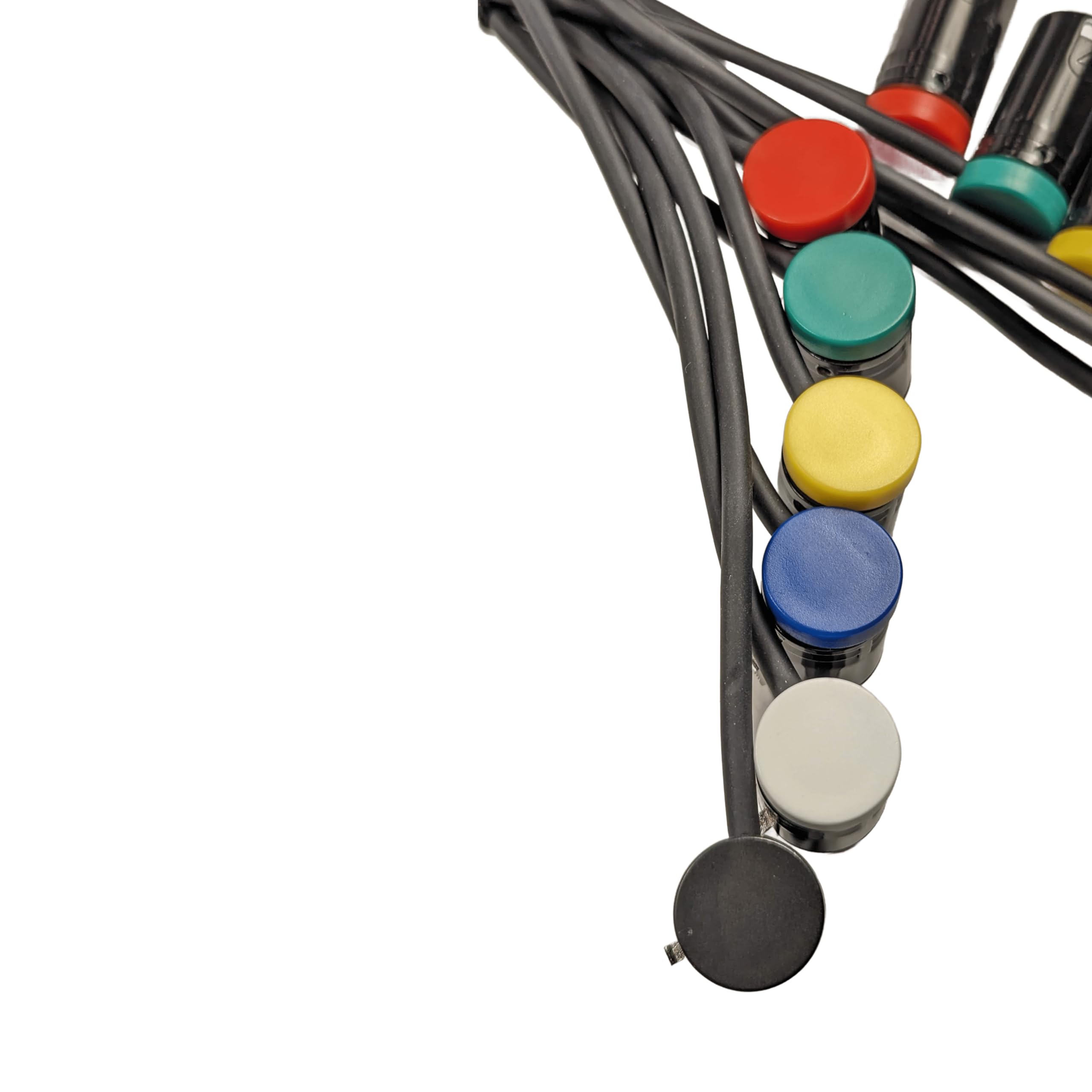 Conjunto de 6 cables XLR hembra de perfil bajo de 3 pines a - Imagen 3