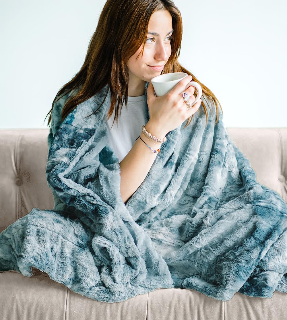 Cobija WOLF CREEK Doublesoft - Frazada de Piel Sintética de