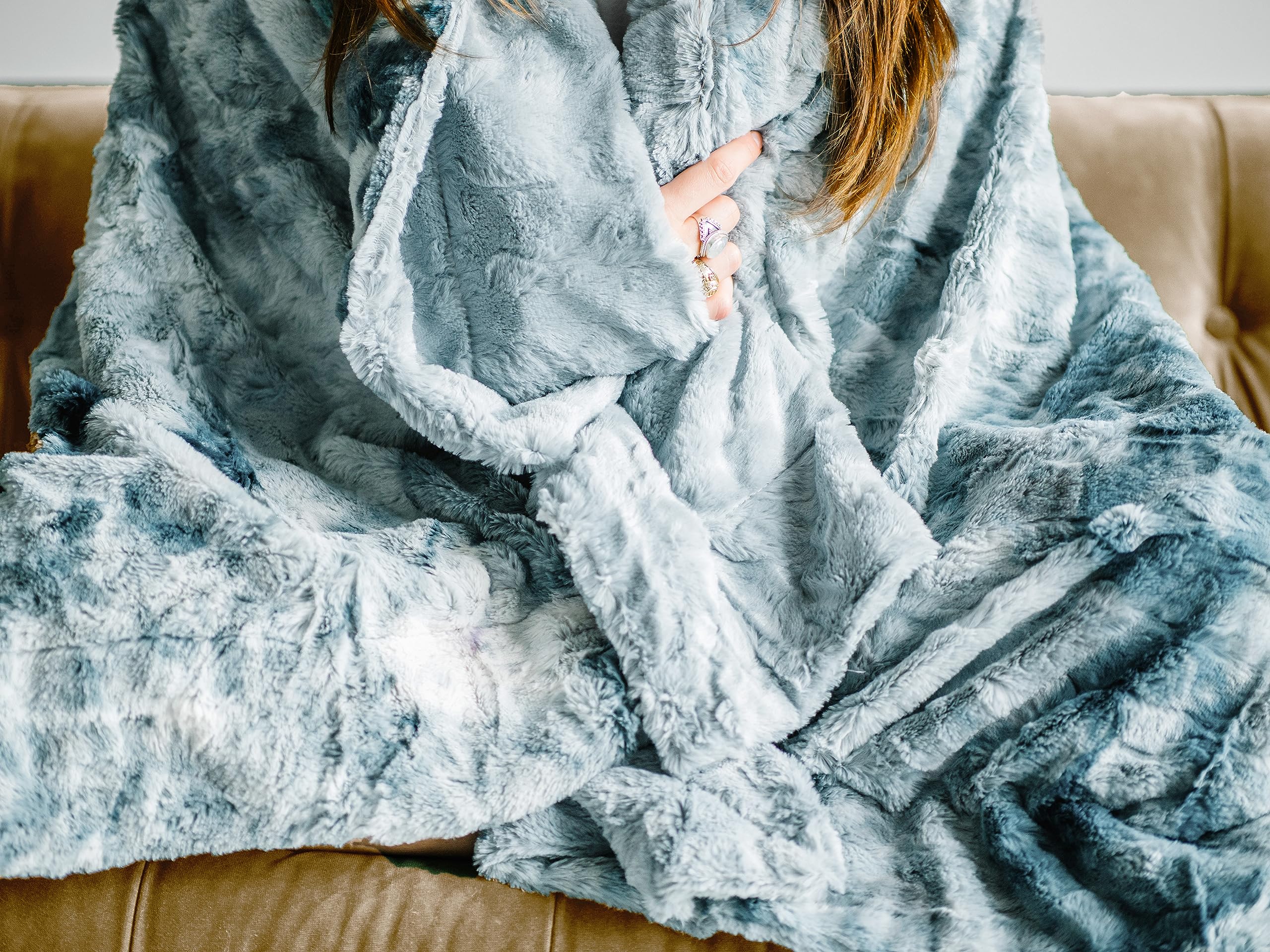 Cobija WOLF CREEK Doublesoft - Frazada de Piel Sintética de - Imagen 4