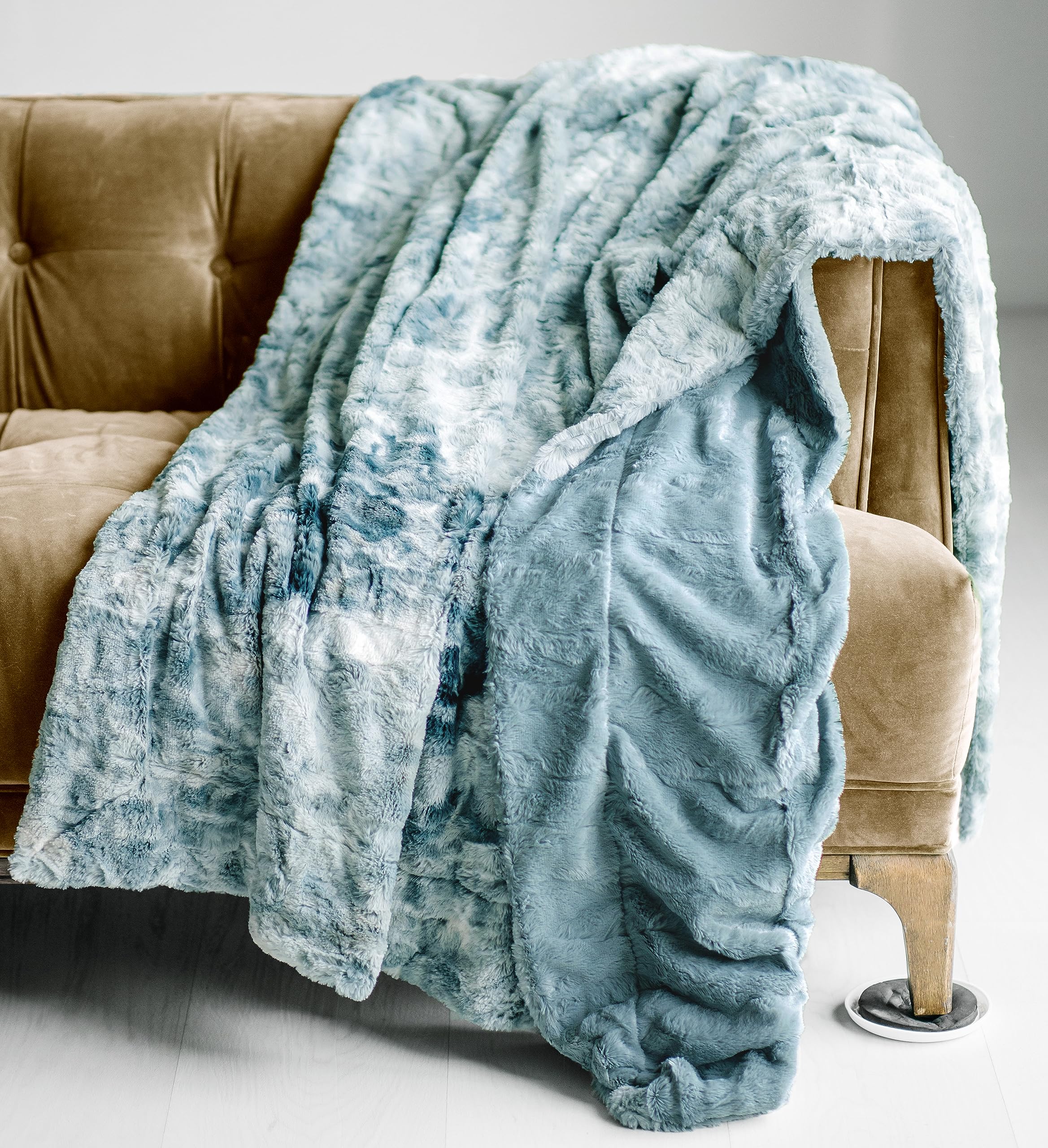 Cobija WOLF CREEK Doublesoft - Frazada de Piel Sintética de - Imagen 5