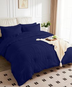 Set de edredón tamaño Queen JOKOLO - 3 -Azul Marino