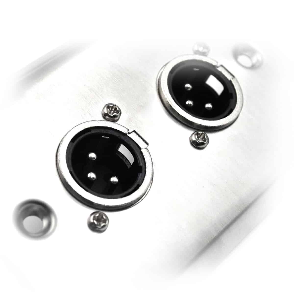 (2 Pack) Placa de Pared de Acero Inoxidable Dual XLR - Imagen 5