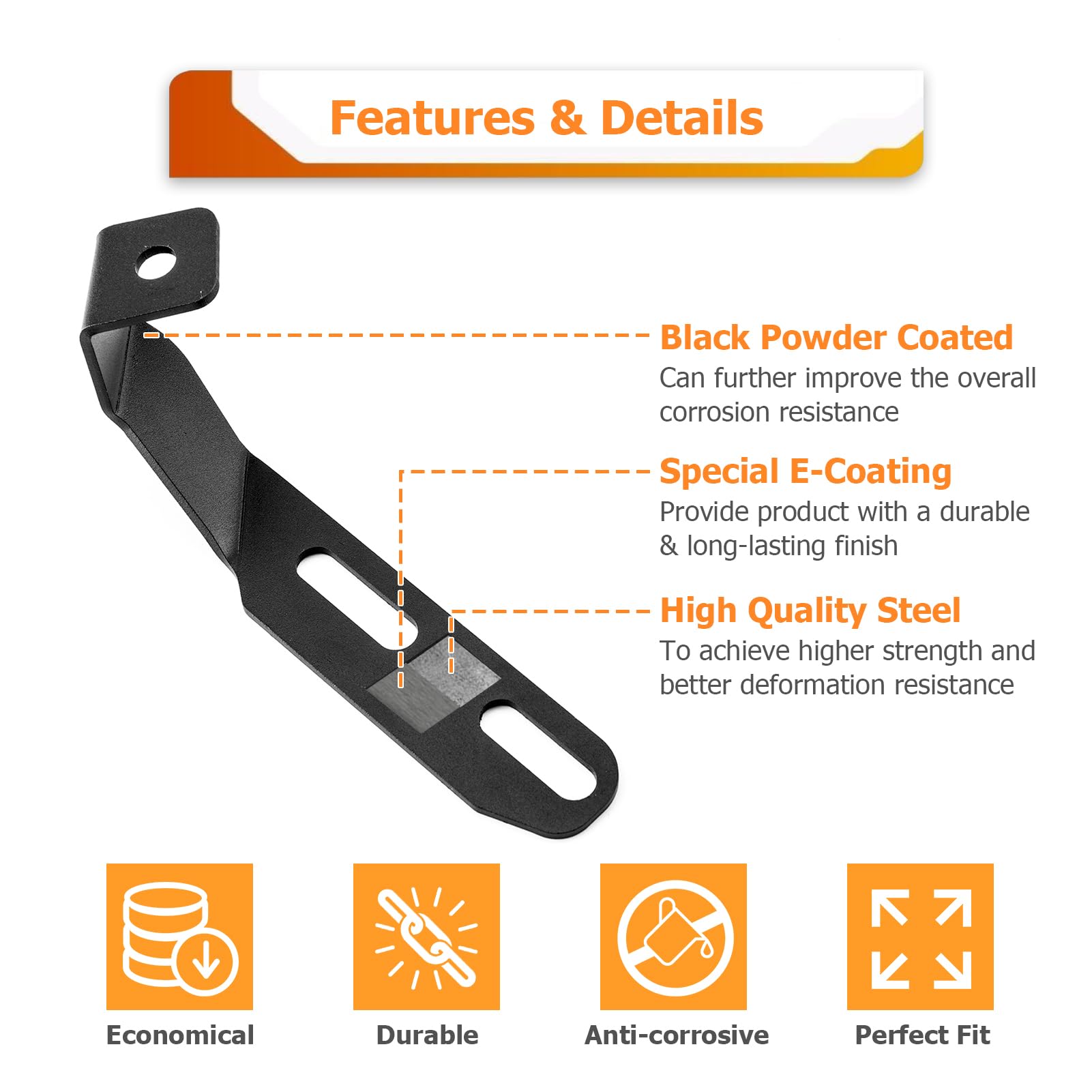 Soporte de montaje de luz en foso para faro auxiliar de LED - Imagen 3
