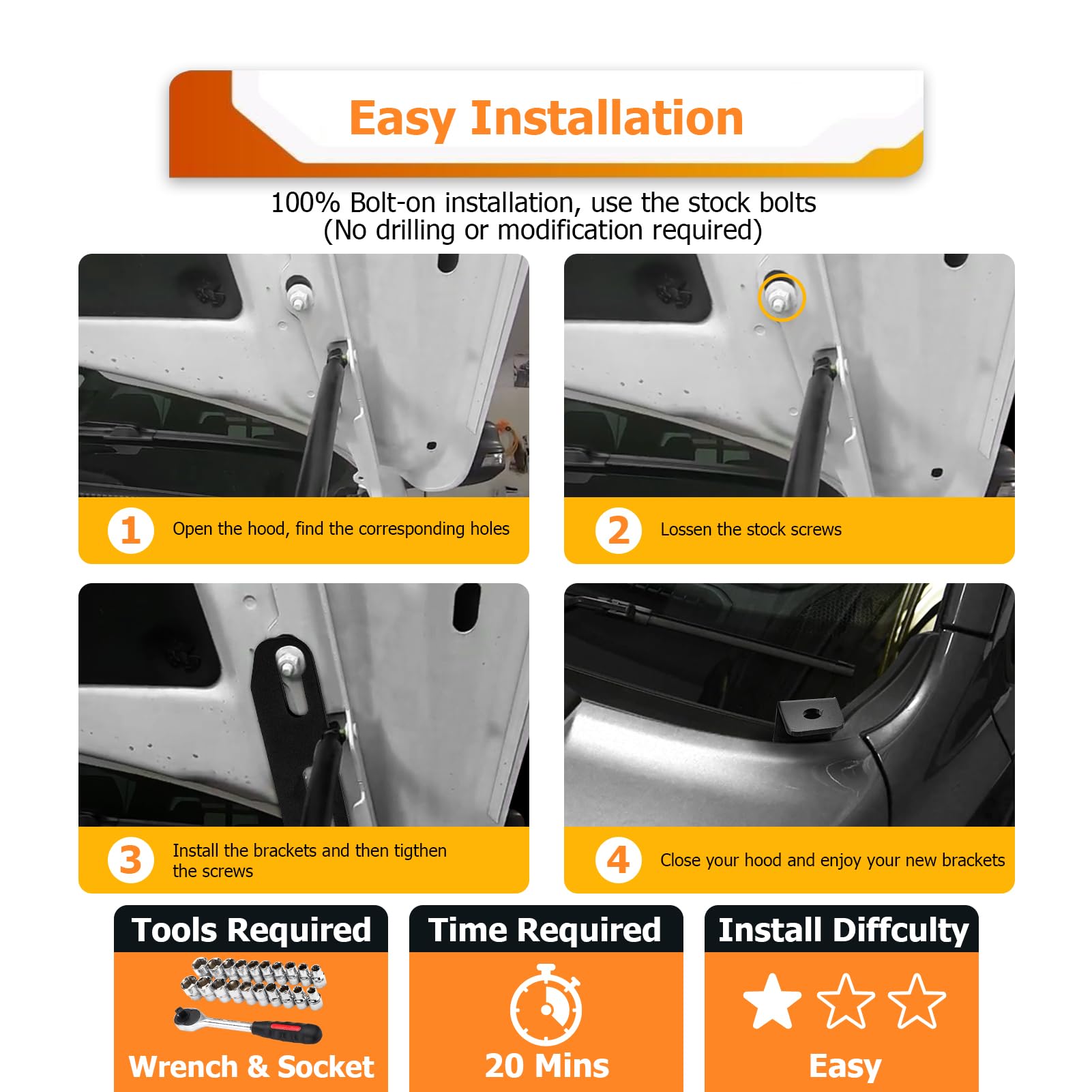 Soporte de montaje de luz en foso para faro auxiliar de LED - Imagen 4