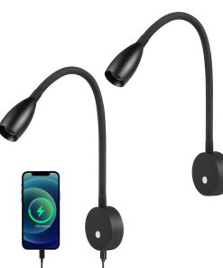 Lámpara de Lectura Dimmable para RV, Pack de 2, Totalmente