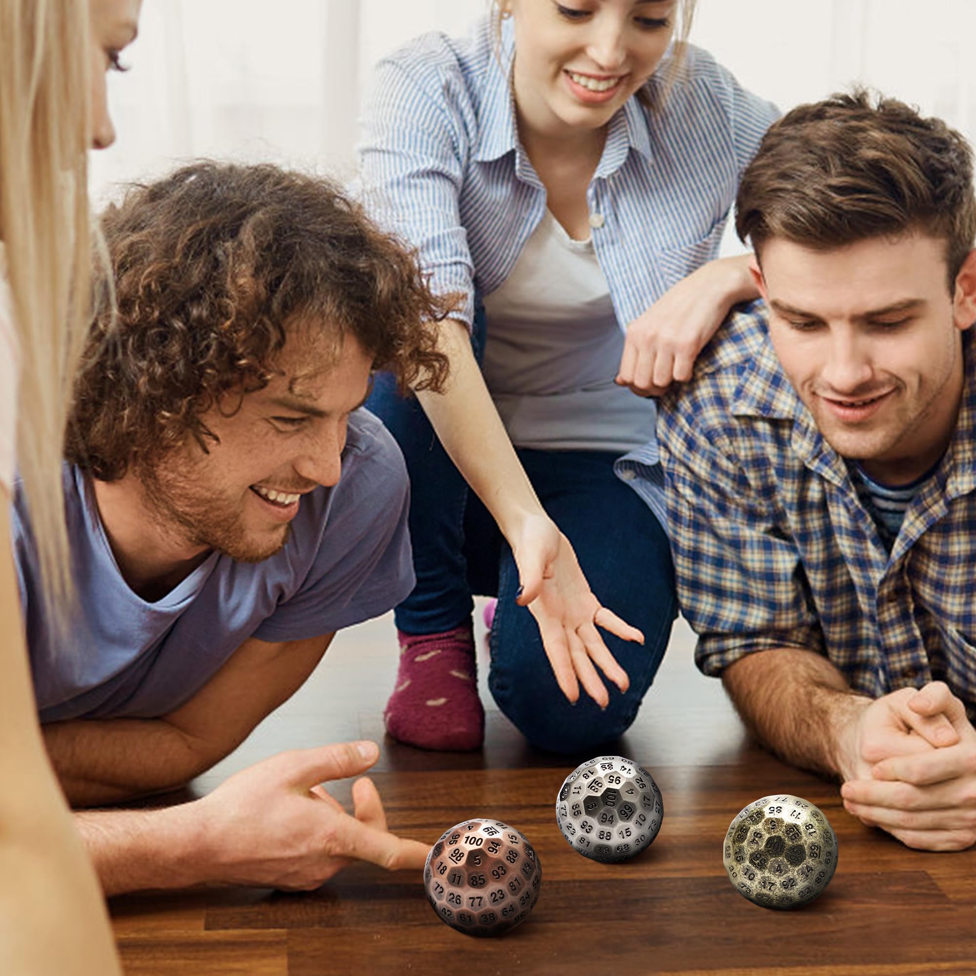D100 Dice, Dado de 100 Lados, D100 de Metal Sólido de 1.97 - Imagen 8
