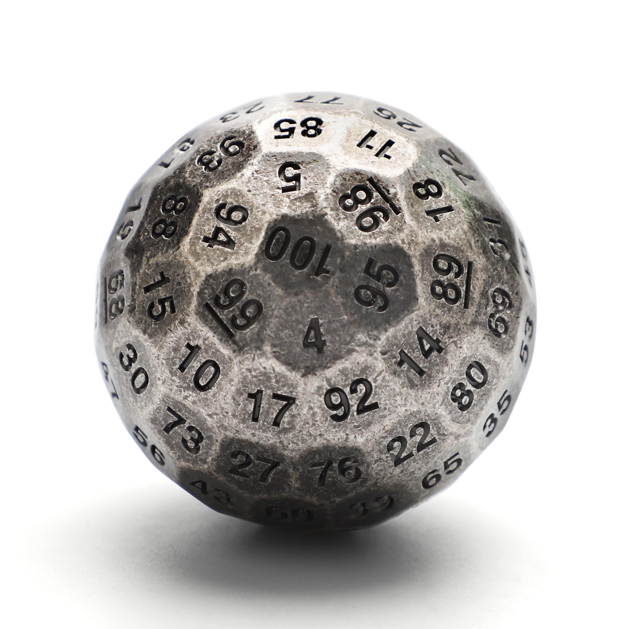 Dado de 100 caras, Dado de Metal sólido DND de 100 Lados,