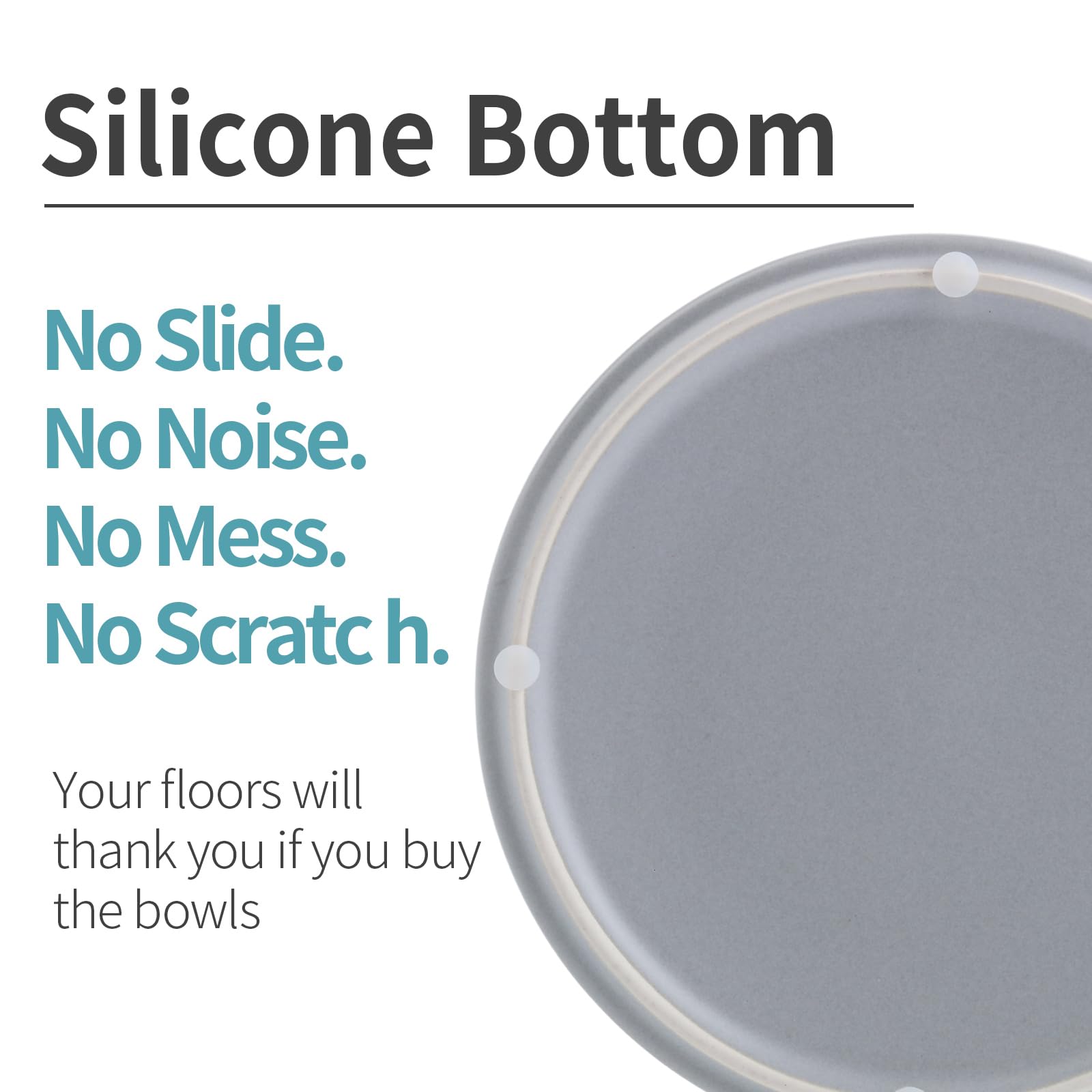 Tazón de Perro Gris de Cerámica para Razas Medianas y - Imagen 5