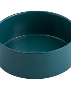 Tazón de comida para perros de cerámica verde Addggo para