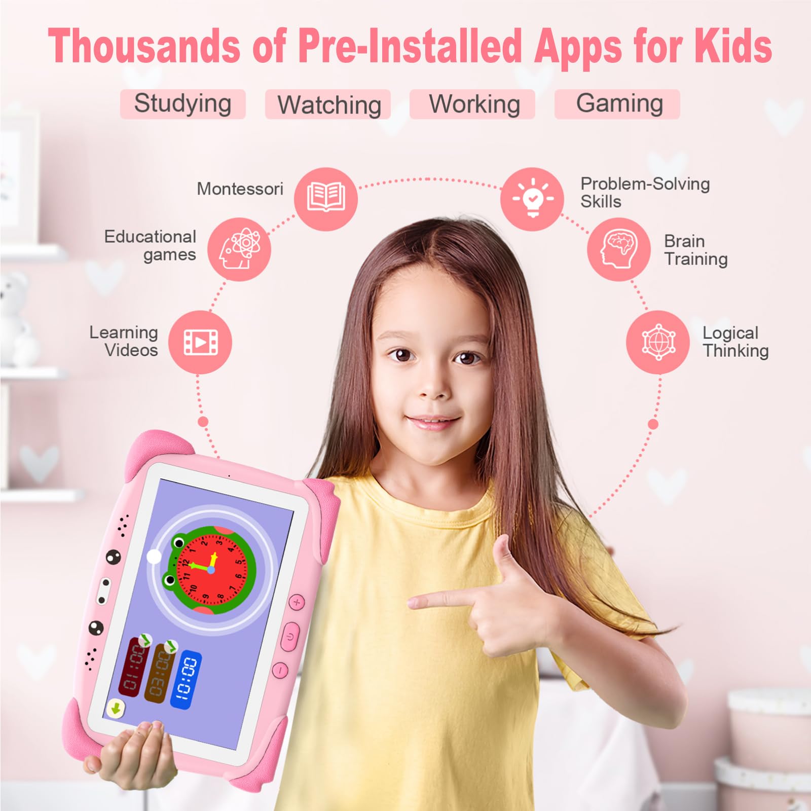 Tableta para niños de 7 pulgadas Tableta para niños, - Imagen 4