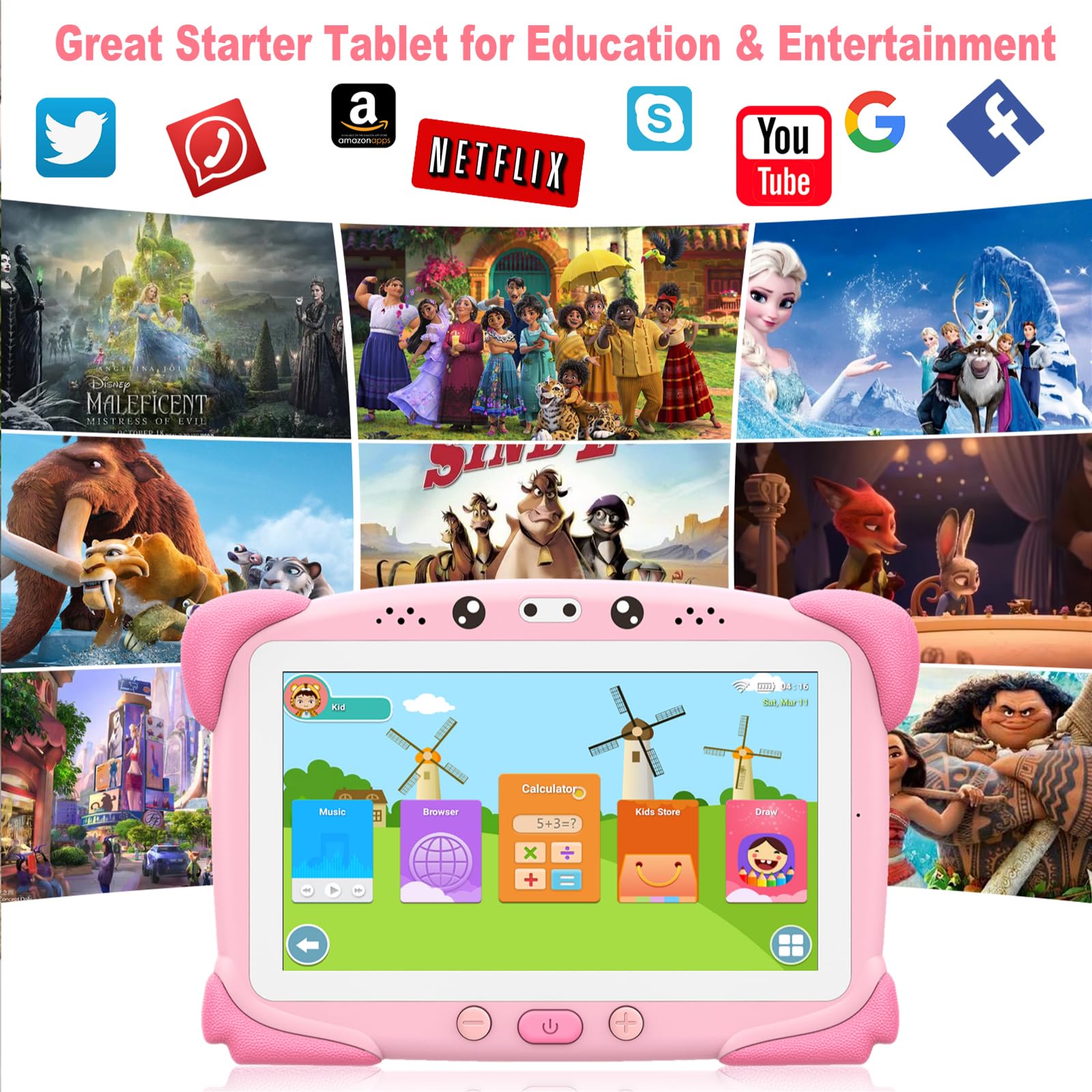 Tableta para niños de 7 pulgadas Tableta para niños, - Imagen 3