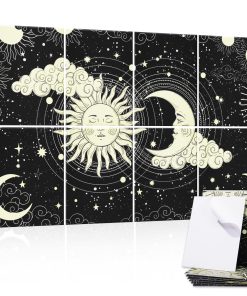 Atawlege 8 Pack Paneles Acústicos Retro de Arte, Estampado