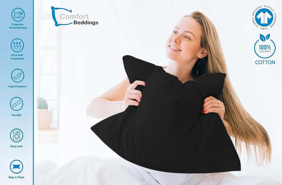 Juego de 4 Fundas de Almohada King Comfort Beddings - Imagen 5