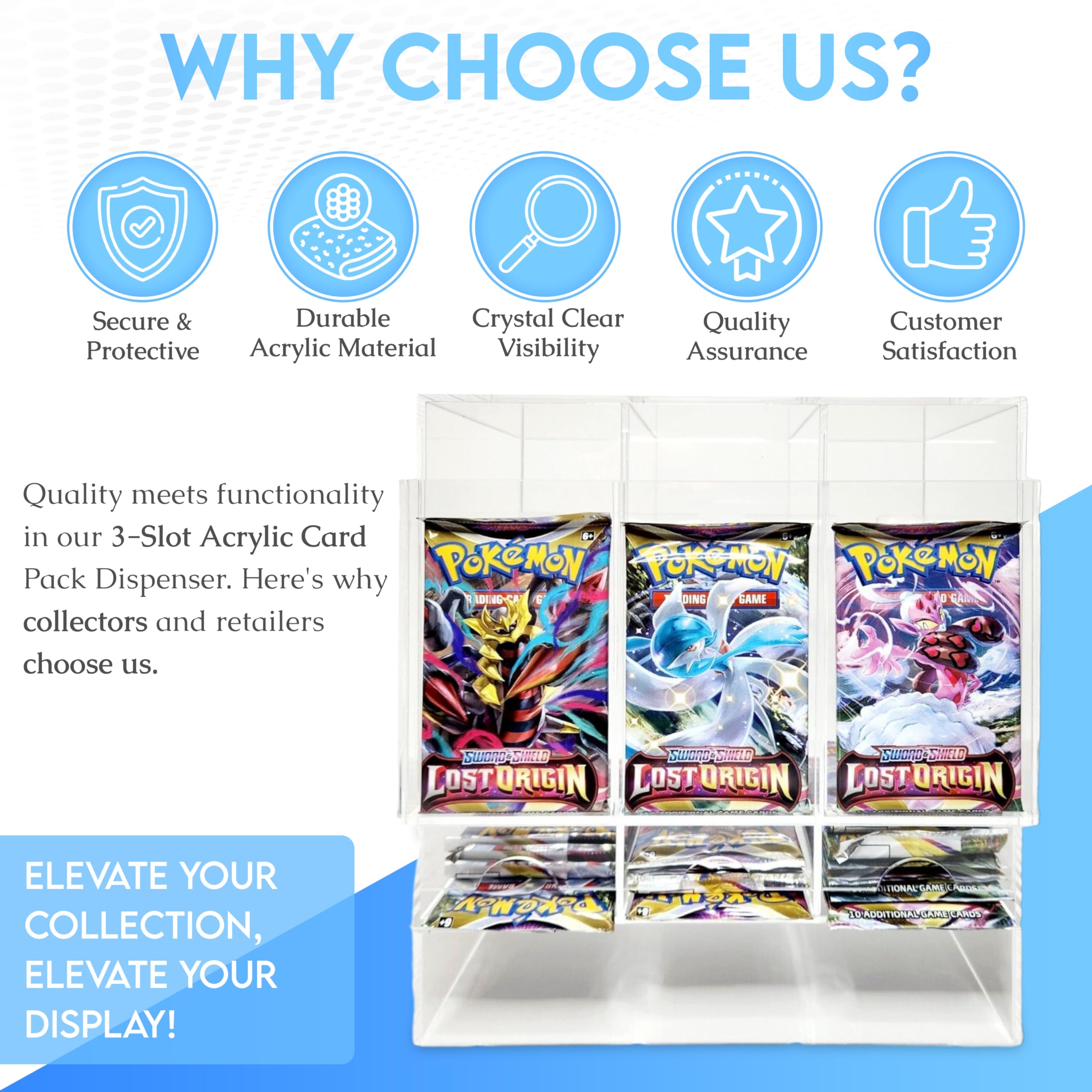 Organizador de Cartas de Pack 3-Slot de Acrílico para - Imagen 7