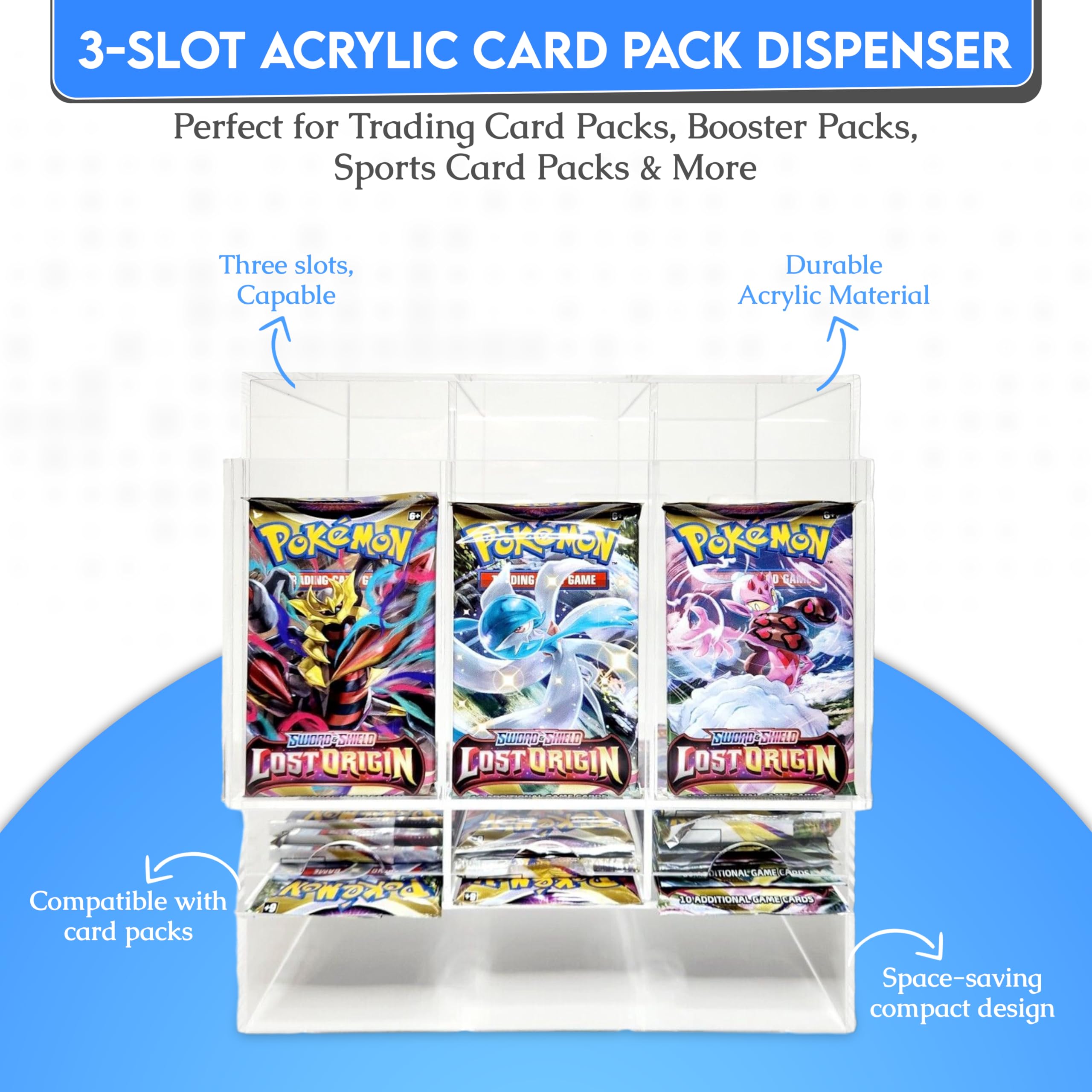 Organizador de Cartas de Pack 3-Slot de Acrílico para - Imagen 6