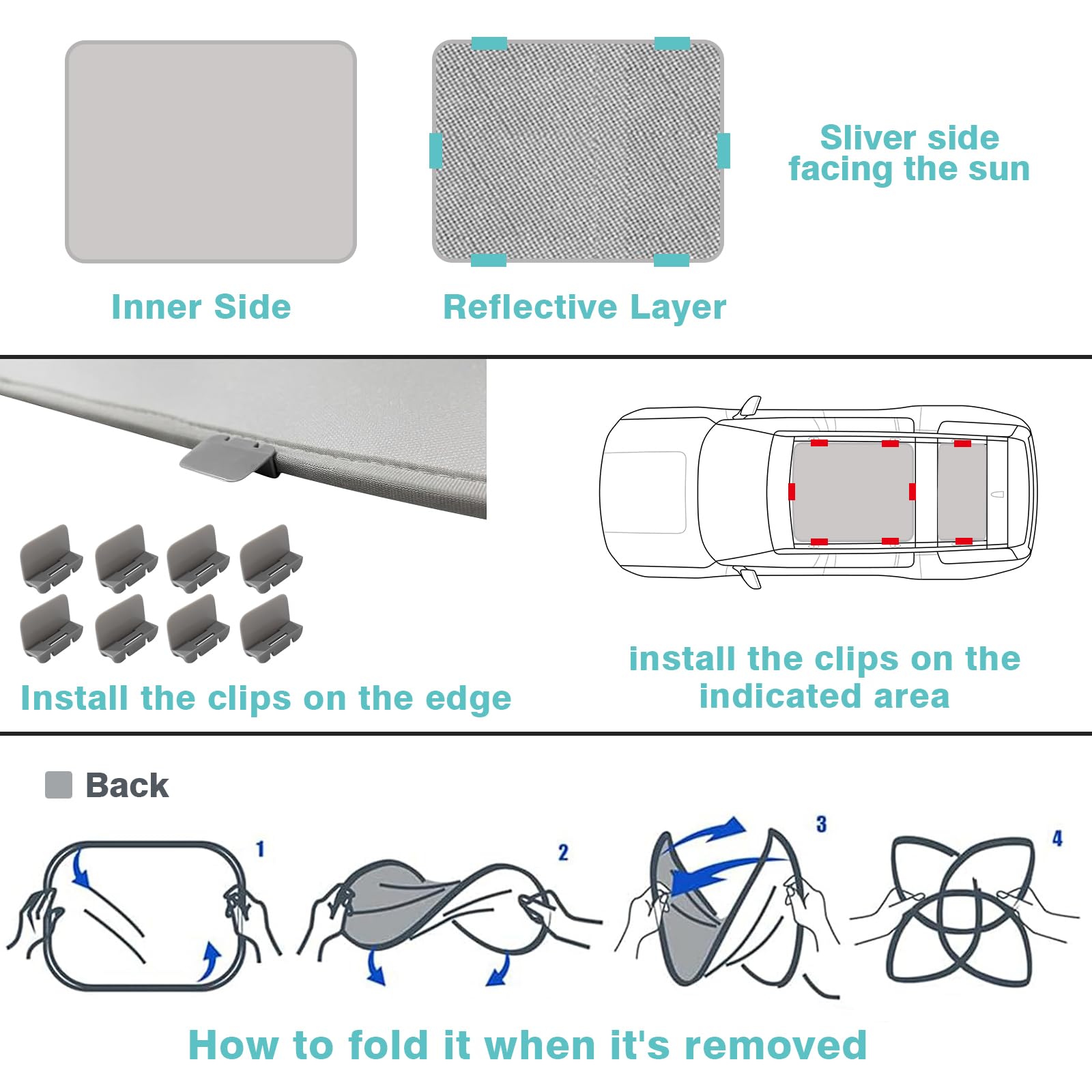 Cubierta de parasol plegable para techo de Rivian R1S con - Imagen 6