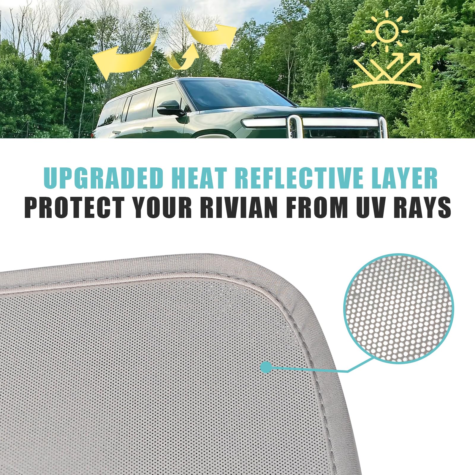 Cubierta de parasol plegable para techo de Rivian R1S con - Imagen 5