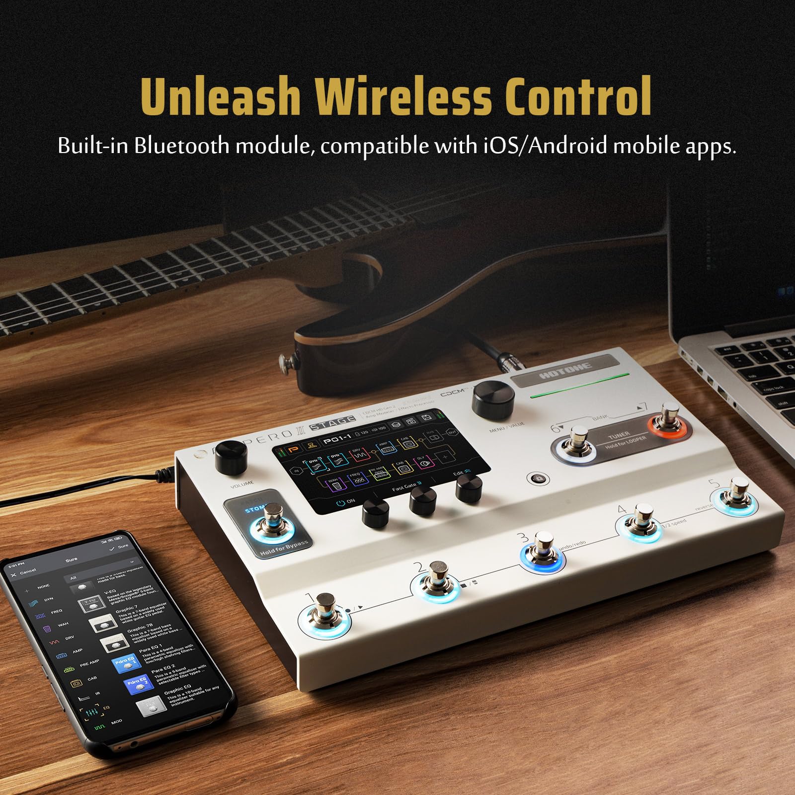 Pedal Multiefectos HOTONE Ampero II Stage con Cadenas de - Imagen 7