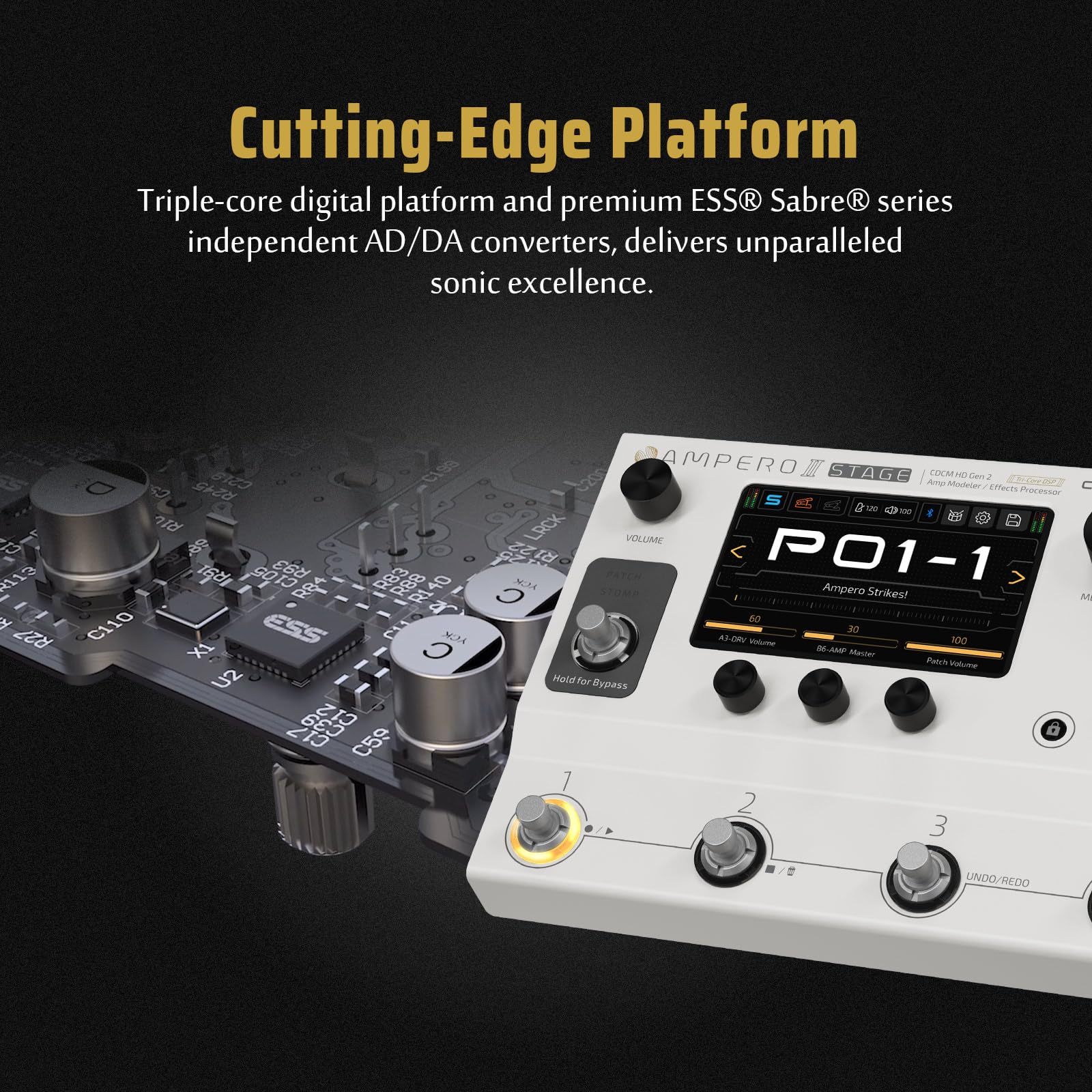 Pedal Multiefectos HOTONE Ampero II Stage con Cadenas de - Imagen 4