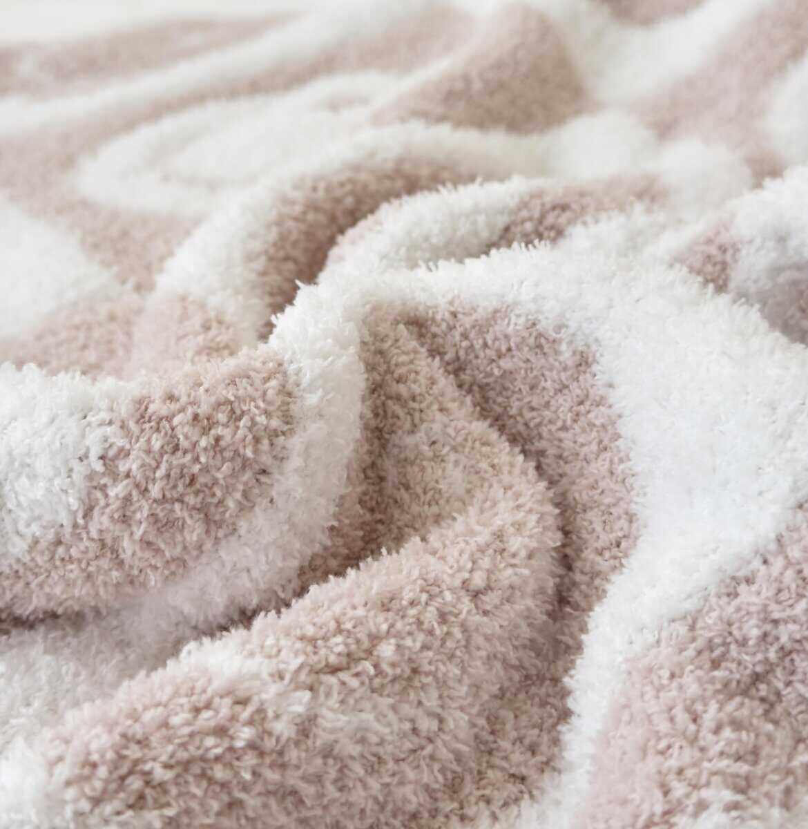 Manta de itura Suave Sonriente Alegre de Cuadros Knitted - Imagen 8