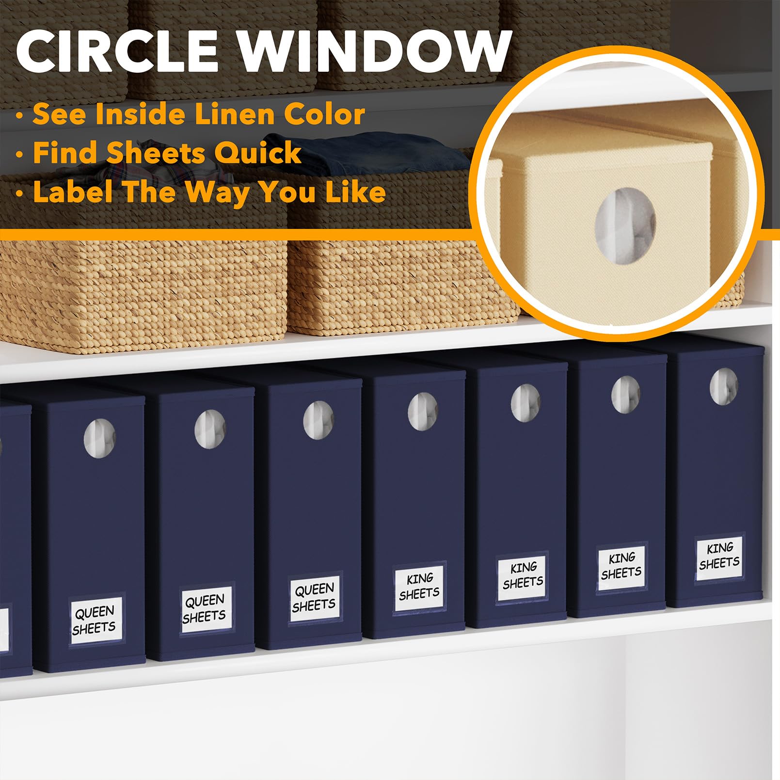 Organizadores y Almacenamiento de 8 Piezas de Sábanas - Imagen 5