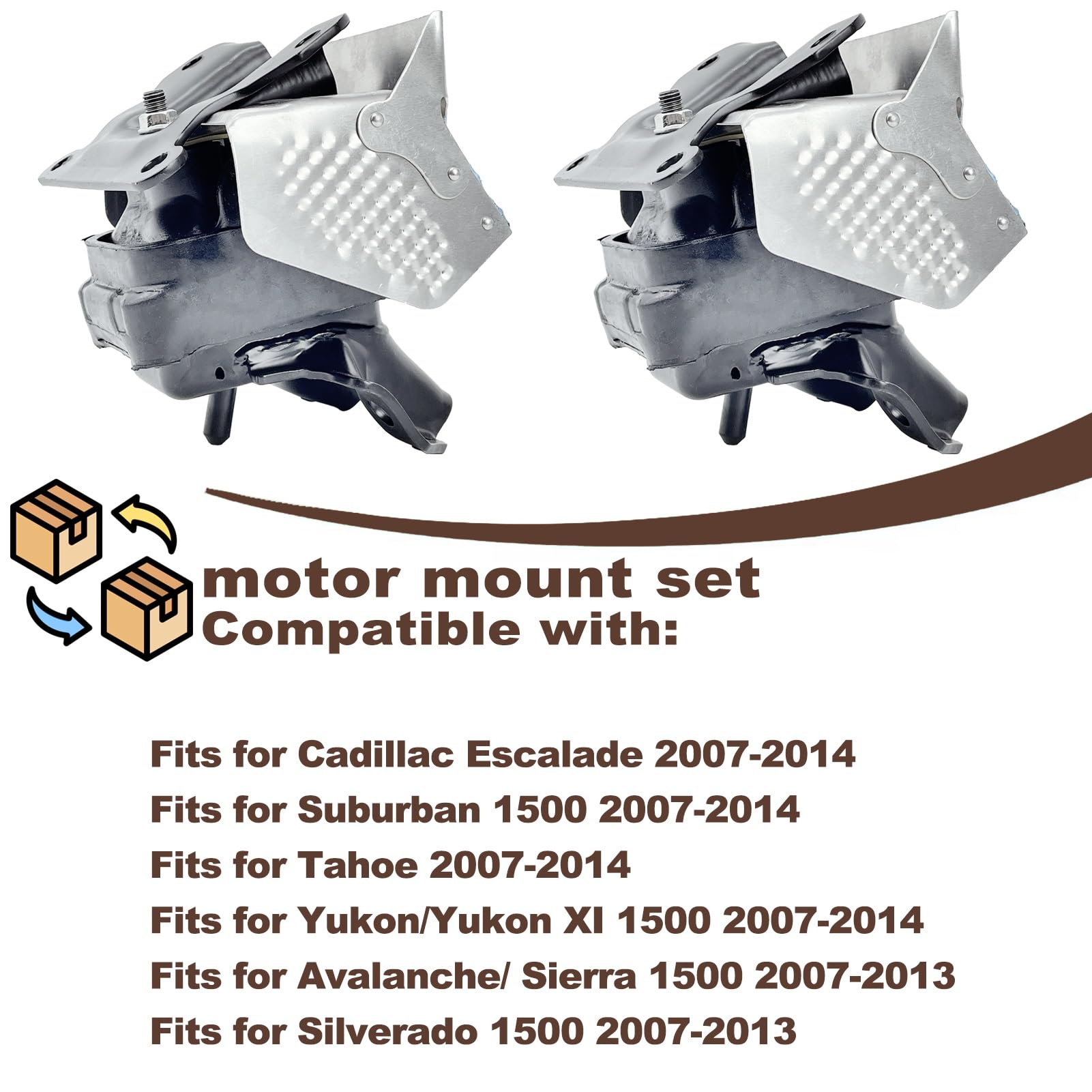 Conjunto de Soportes de Motor con Escudo Térmico, Soportes - Imagen 5