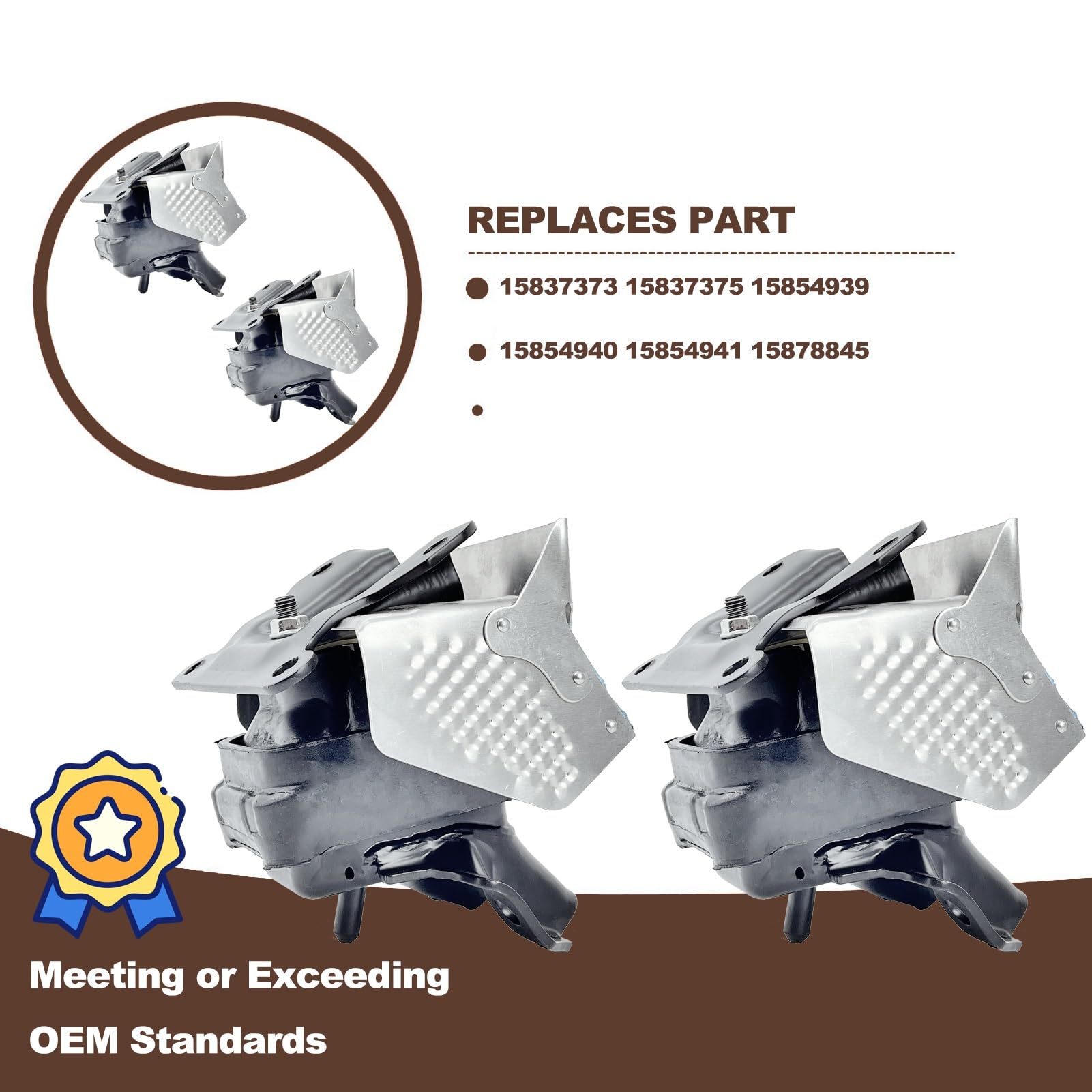 Conjunto de Soportes de Motor con Escudo Térmico, Soportes - Imagen 4