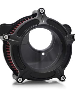 Filtro de aire limpiador para Harley -Negro-rojo