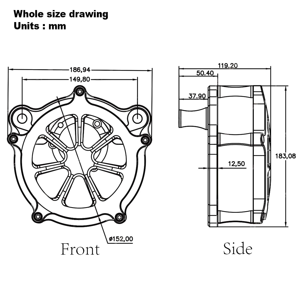 TOPRAMETAL CNC Apto para Harley Deluxe FLSTN Filtro de aire - Imagen 7