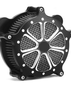TOPRAMETAL CNC Apto para Harley Deluxe FLSTN Filtro de aire