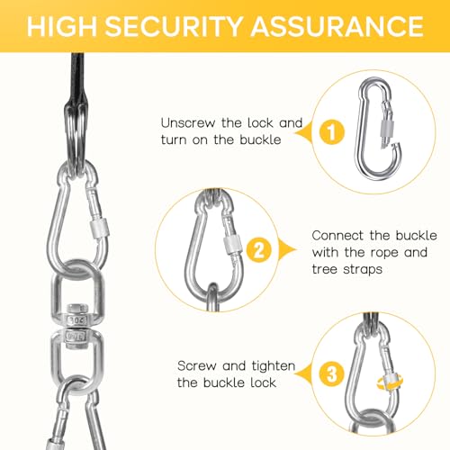 DECORLIFE Columpio para Árbol de 40 Pulgadas, Columpio - Imagen 10